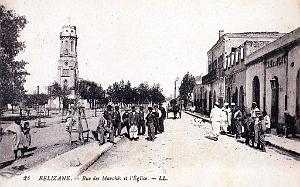 Relizane - Rue des Marches et l'Eglise